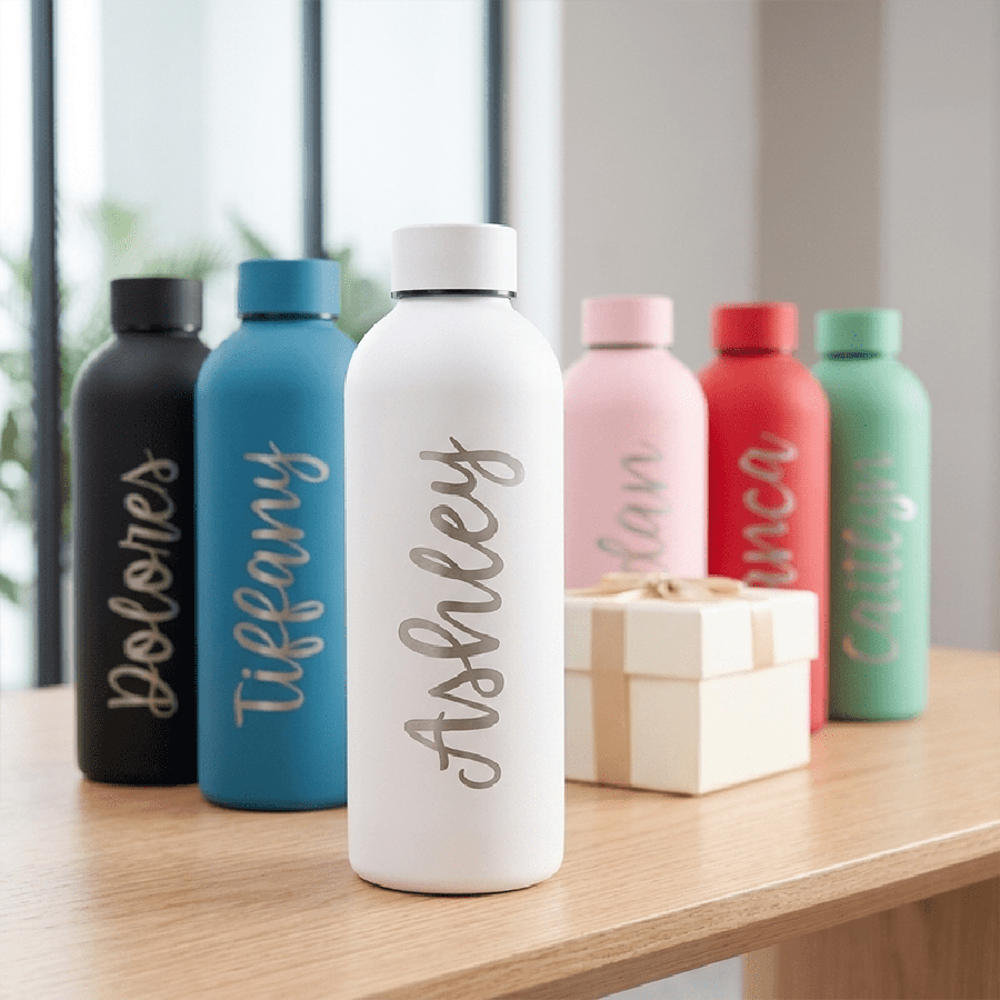 Name Sports Equipment - Bouteille d'eau personnalisée en acier inoxydable,