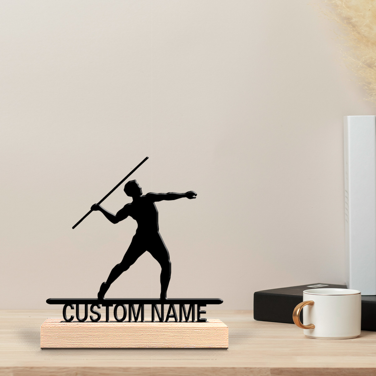 Javelin Throwing - 1 pièce Statue en étain personnalisée