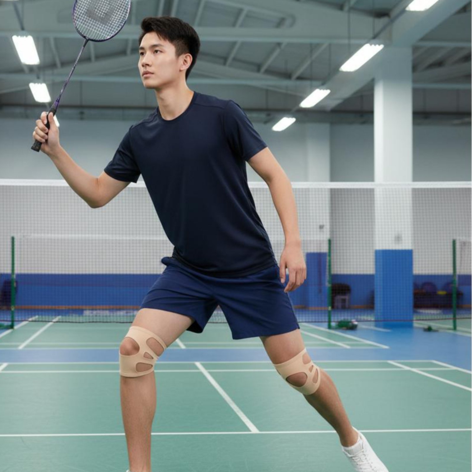 Sports Equipment Knee Support - Genouillère en silicone pour usage toute