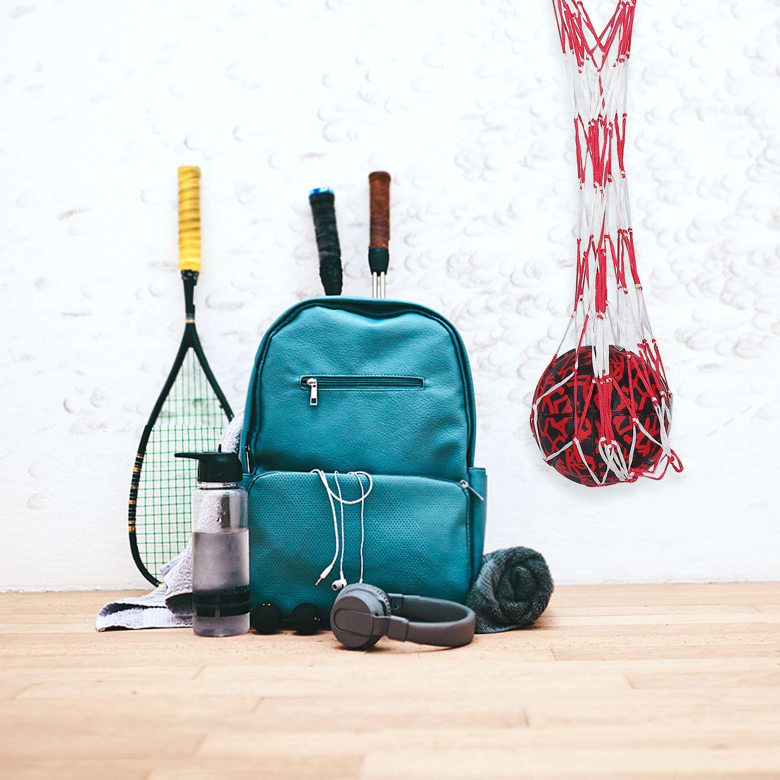 Sports Equipment Storage - Sac de rangement en filet pour