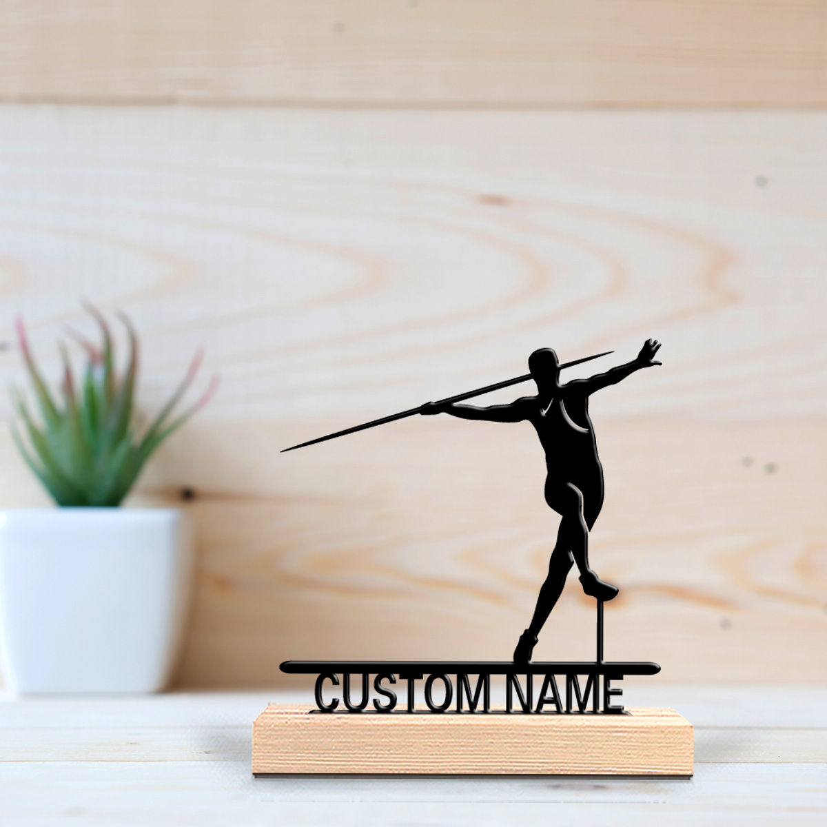 1 pièce Sculpture en fer perso - Javelin Throwing avis et prix