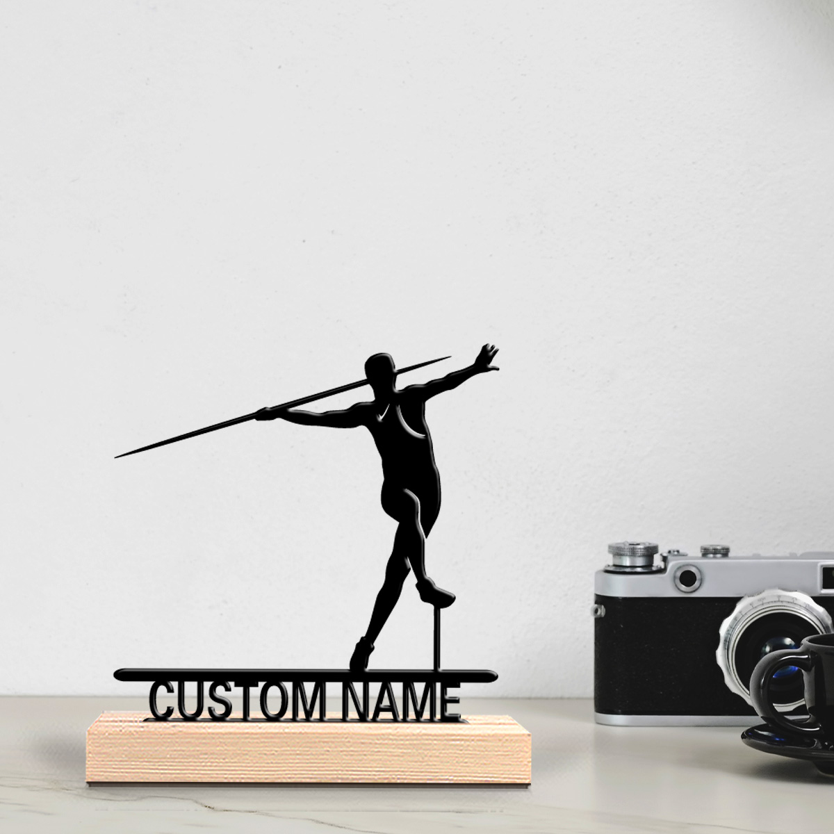 1 pièce Sculpture en fer perso - Javelin Throwing avis et prix
