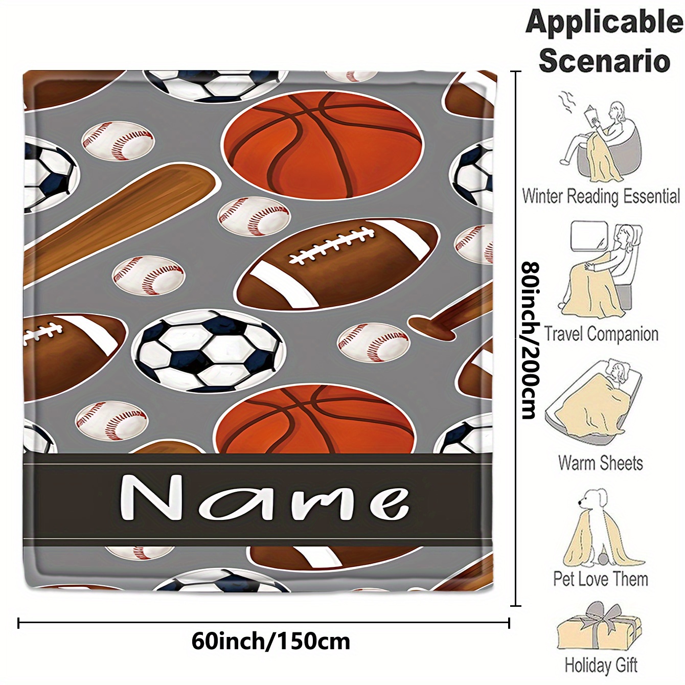 1 couverture de sport avec nom - Name Sports Equipment avis et prix