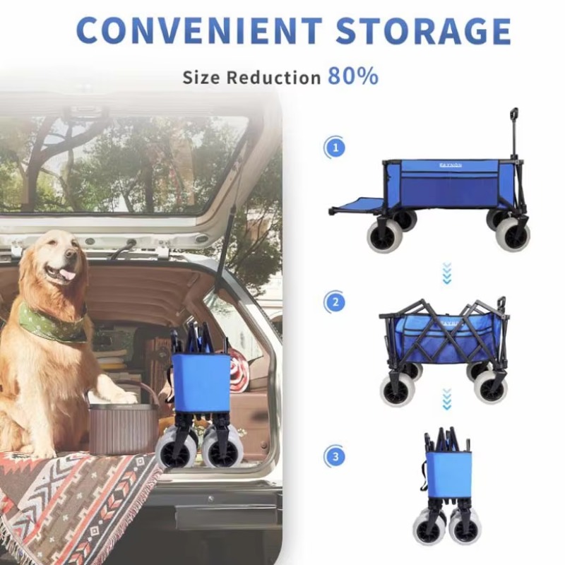 Chariot de plage pliable YTUIN - Sports Equipment Trolley avis et prix