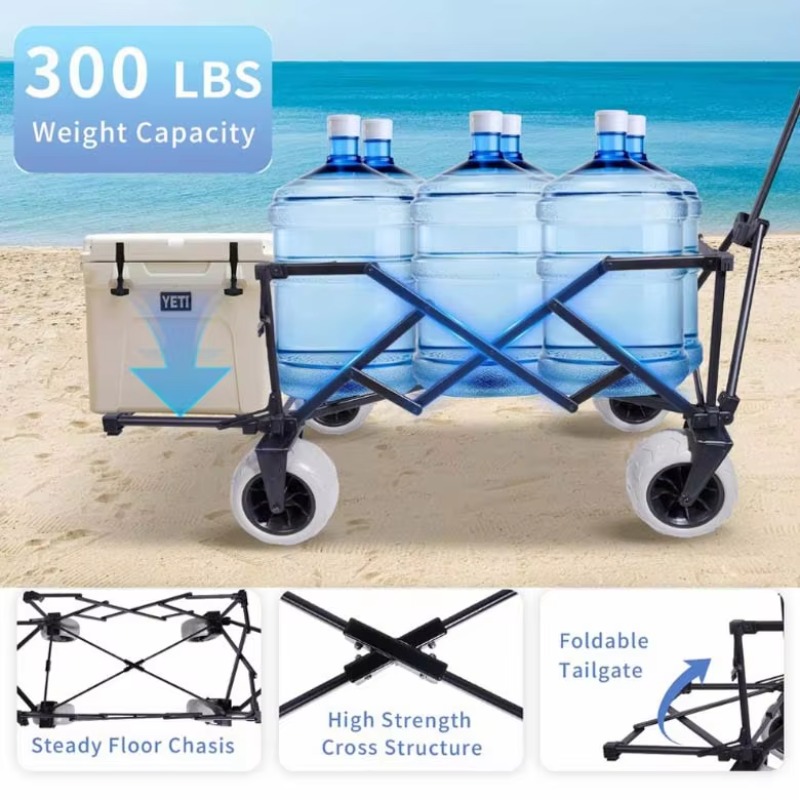 Chariot de plage pliable YTUIN - Sports Equipment Trolley avis et prix