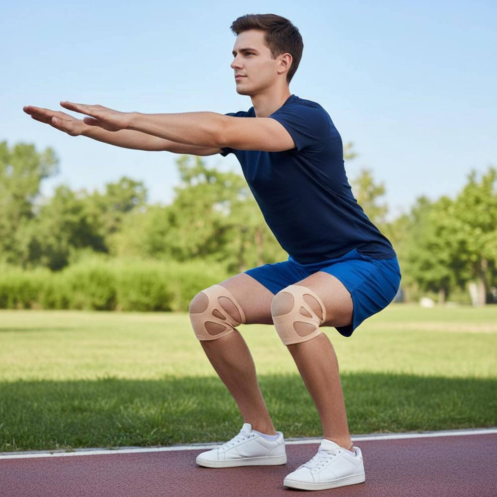 Genouillère en silicone pour u - Sports Equipment Knee Support avis et prix